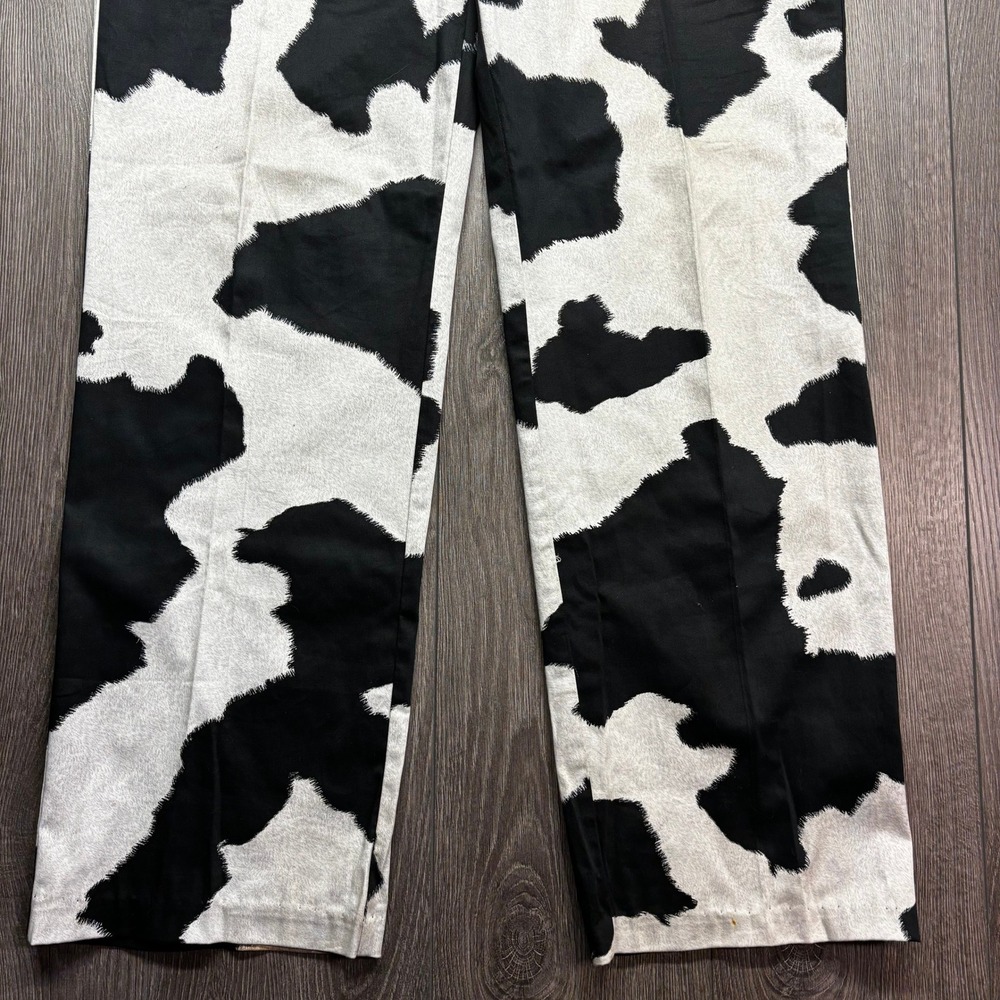 Loudmouth Mens Cow Print Golf Pants Black White 38 x 32 Cotton Spandex Stretch - Picture 2 of 10